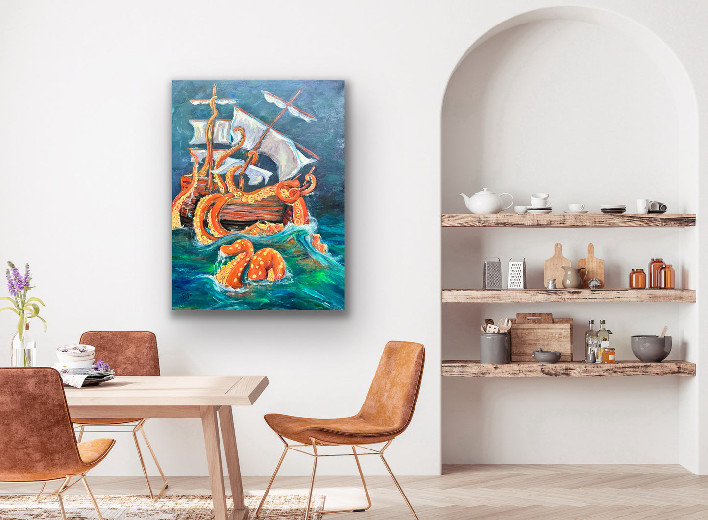 The Kraken - Original Acrylic 24x 32in
