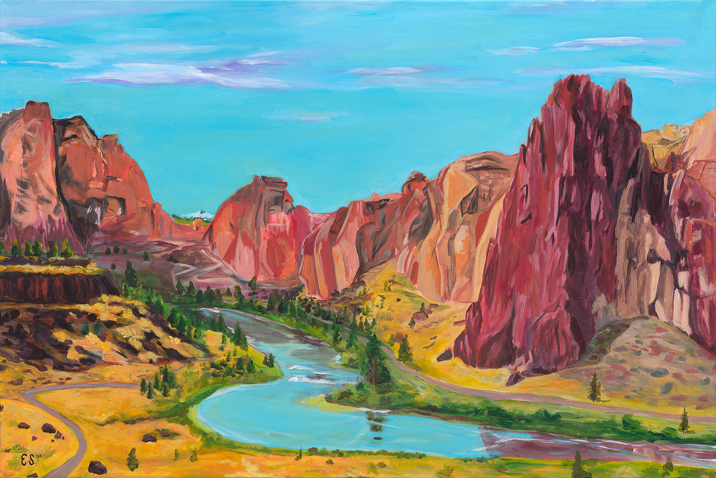 Smith Rock - Original Acrylic 24 x 36 in