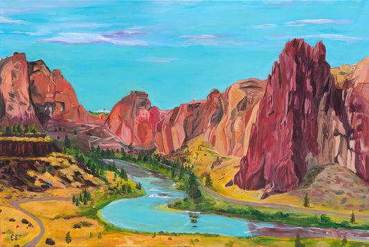 Smith Rock - Original Acrylic 24 x 36 in