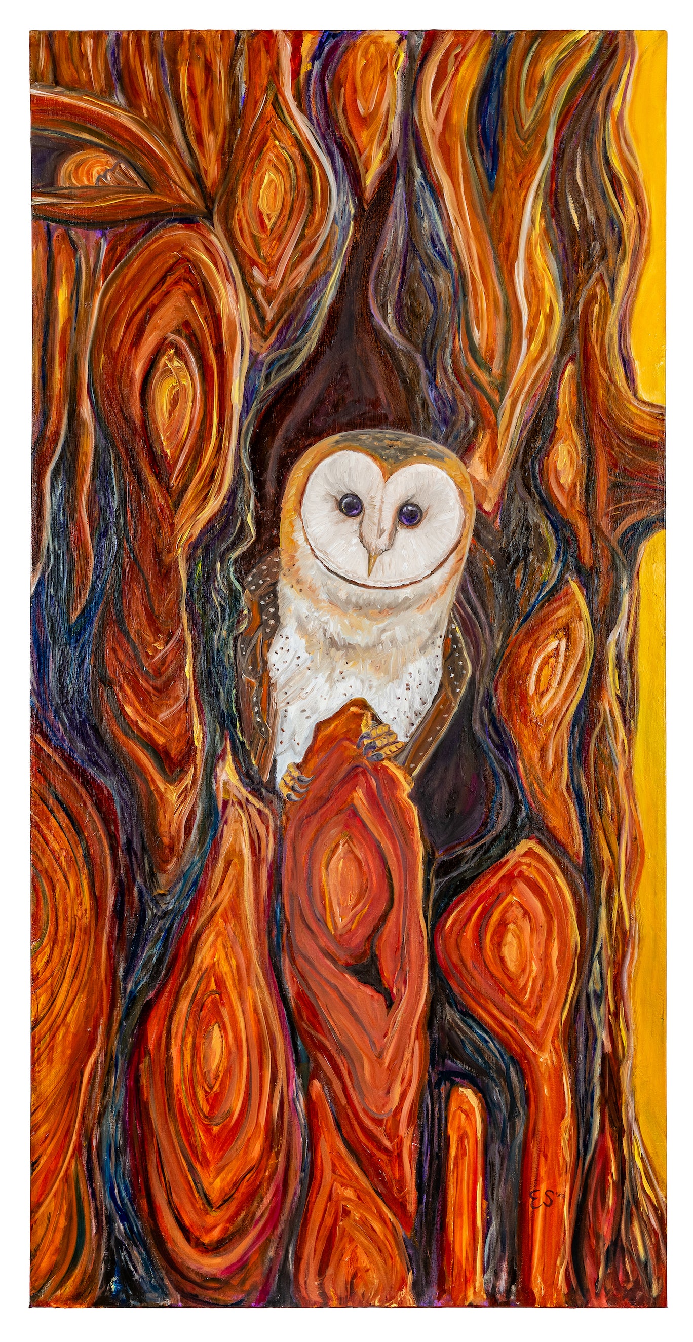 Who's There? - Original Oil Painting 24 x 48 in